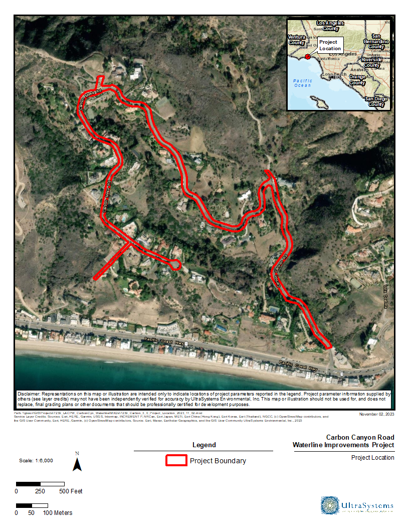 Carbon Canyon Road Waterline Improvements Project